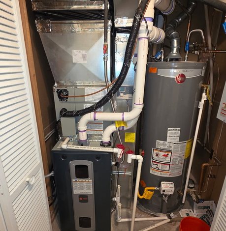 Furnace service in a Tulsa home